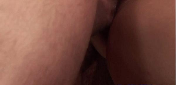  Hairy asian wife cockriding in front of hubby